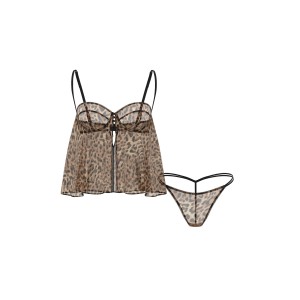Пенюар Geo Leo Chiffon Flyaway Cami Babydoll Set купить оригинал в Киеве, цена в Украине — SecretAngeL❤️