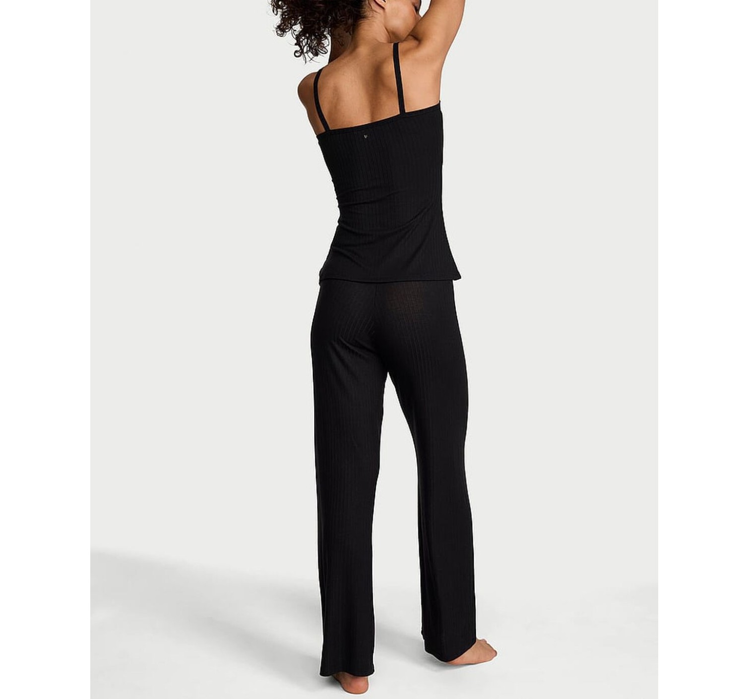Пижама SoSoft Modal Wide-Rib Button-Front Cami & Pants Set Black