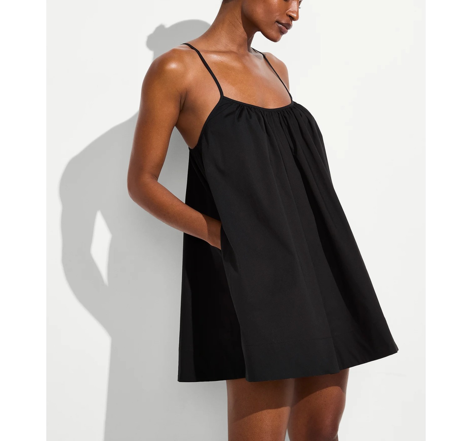 Платье Beachwear Poplin Trapeze Mini Dress Black купить оригинал в Киеве, цена в Украине — SecretAngeL❤️