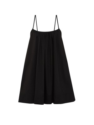 Платье Beachwear Poplin Trapeze Mini Dress Black