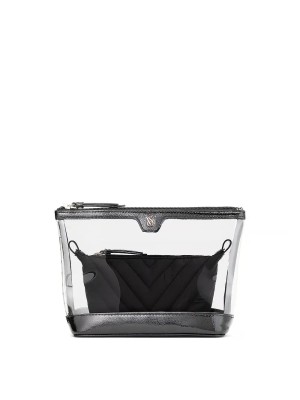 Косметичка 2‑Piece Makeup Bag Black Silver