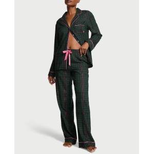 Піжама Flannel Long Pajama Set Clover Green