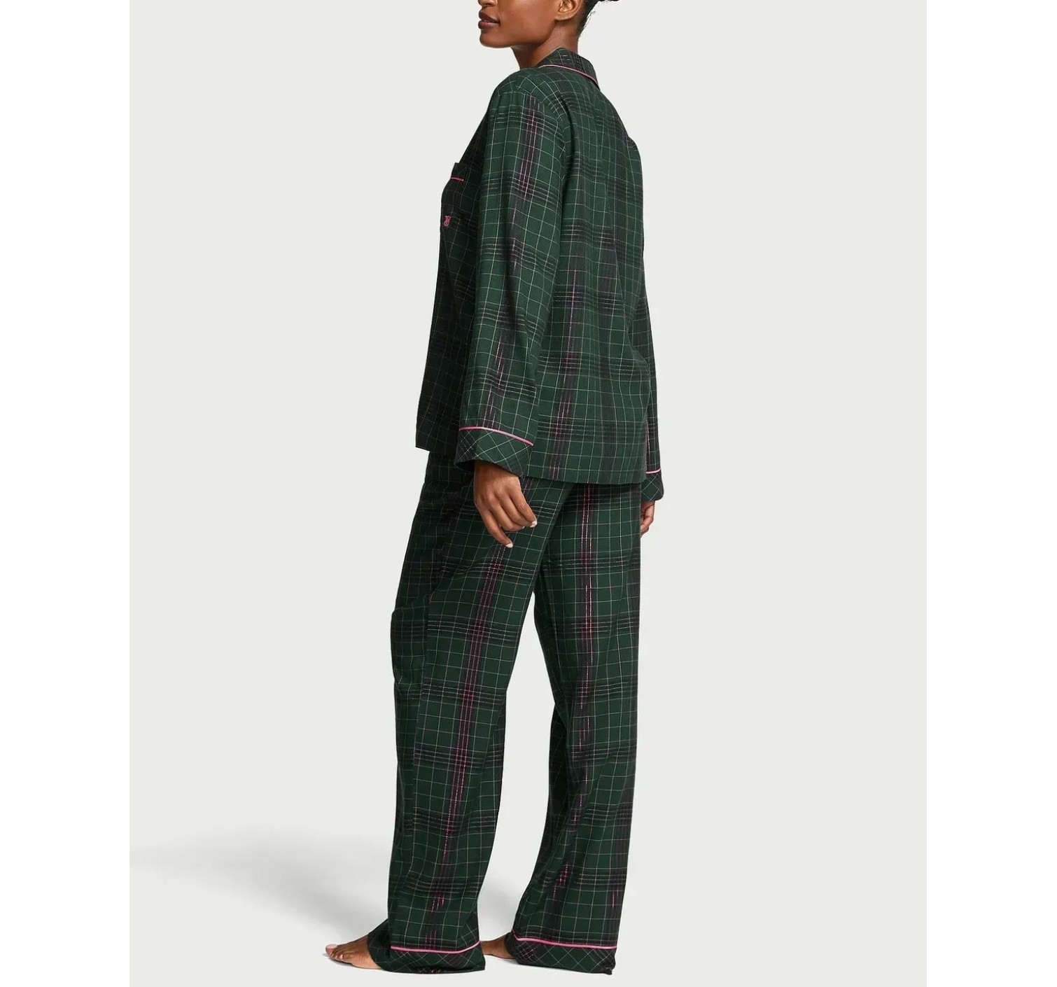 Піжама Flannel Long Pajama Set Clover Green