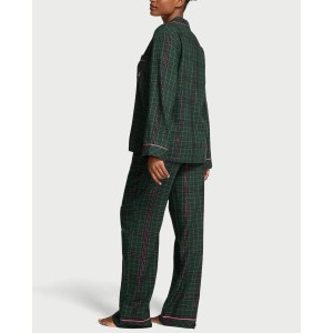 Піжама Flannel Long Pajama Set Clover Green