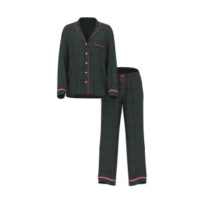 Піжама Flannel Long Pajama Set Clover Green