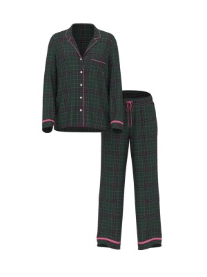 Піжама Flannel Long Pajama Set Clover Green