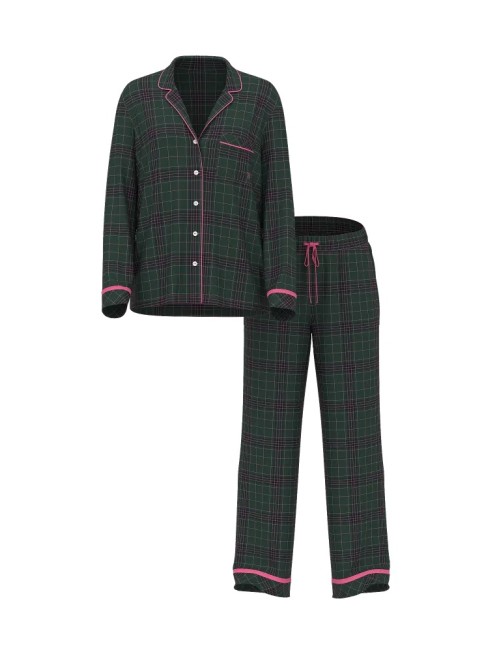 Піжама Flannel Long Pajama Set Clover Green