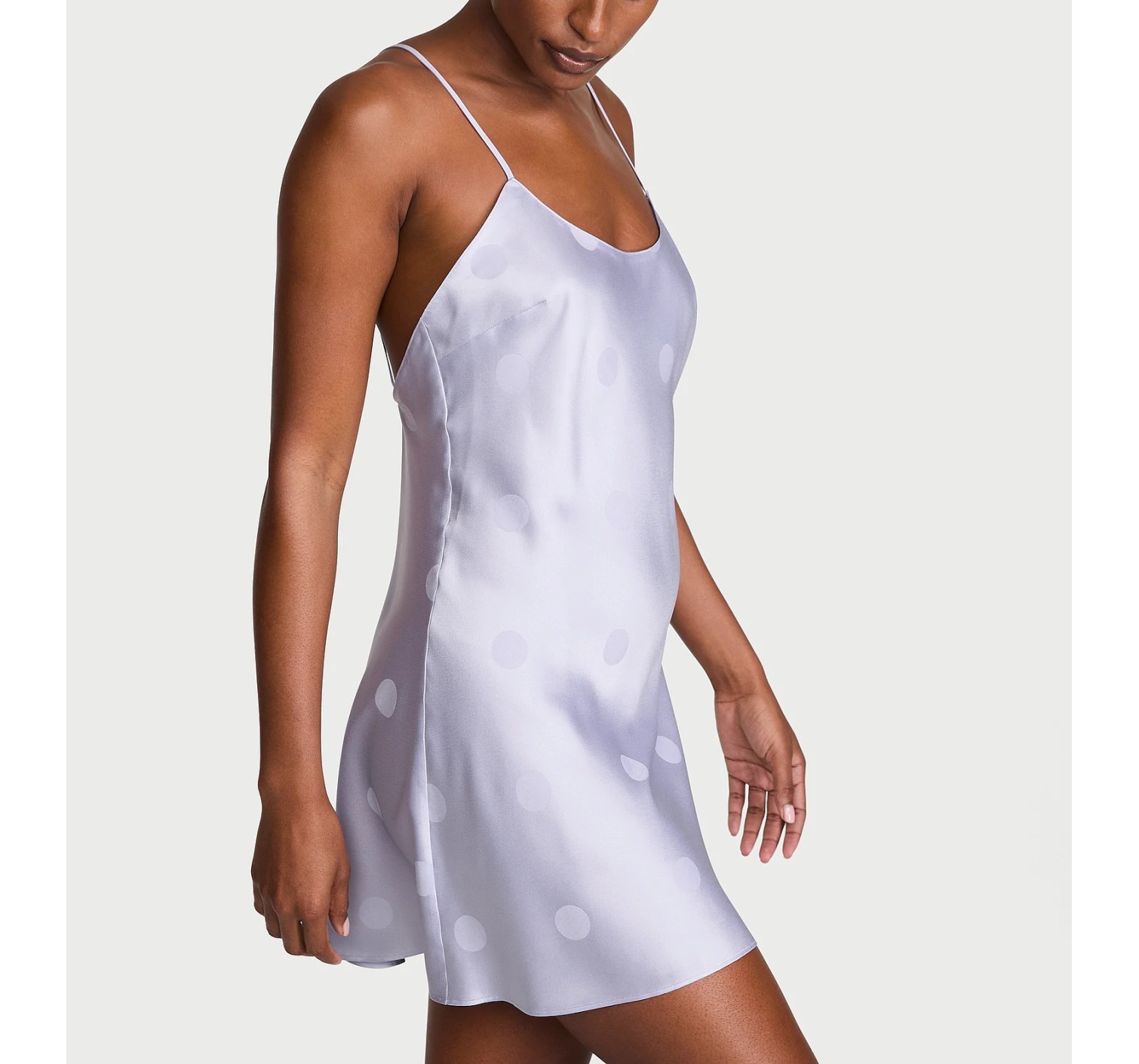 Пеньюар Signature Satin Slip Dress Icy Lavender