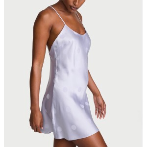 Пеньюар Signature Satin Slip Dress Icy Lavender