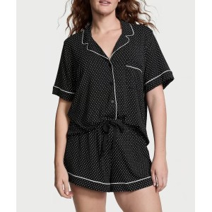 Пижама Soft Modal Short Pajama Set Black Dot