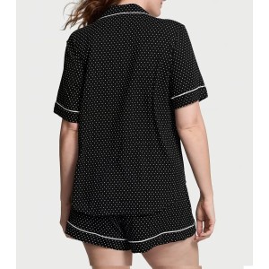 Пижама Soft Modal Short Pajama Set Black Dot