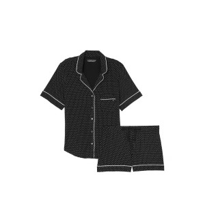 Пижама Soft Modal Short Pajama Set Black Dot