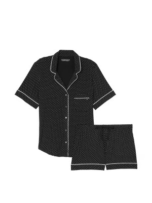 Пижама Soft Modal Short Pajama Set Black Dot