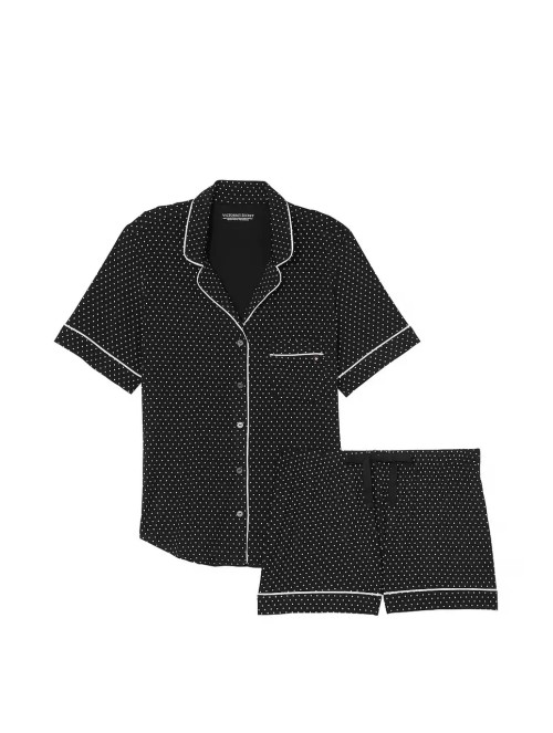 Пижама Soft Modal Short Pajama Set Black Dot