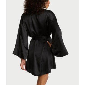 Халат Satin Short Robe Black