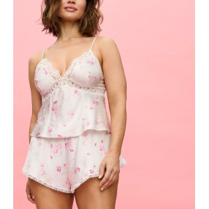 Піжама Jacquard Cami & Short Set Butterflies Pink Floral
