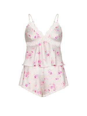 Піжама Jacquard Cami & Short Set Butterflies Pink Floral