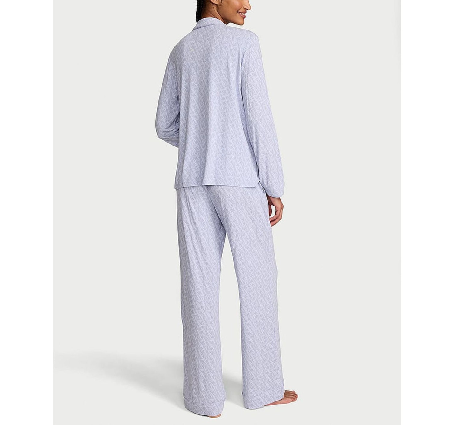 Пижама SoSoft Modal Long Pajama Set Icy Lavender Logos
