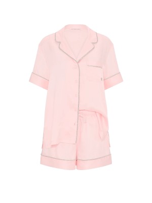 Пижама Signature Satin Shine Short Pajama Set Angel Pink
