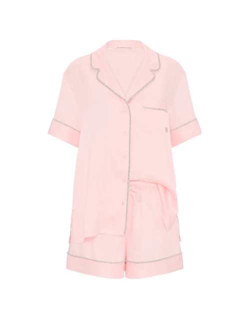 Піжама Signature Satin Shine Short Pajama Set Angel Pink