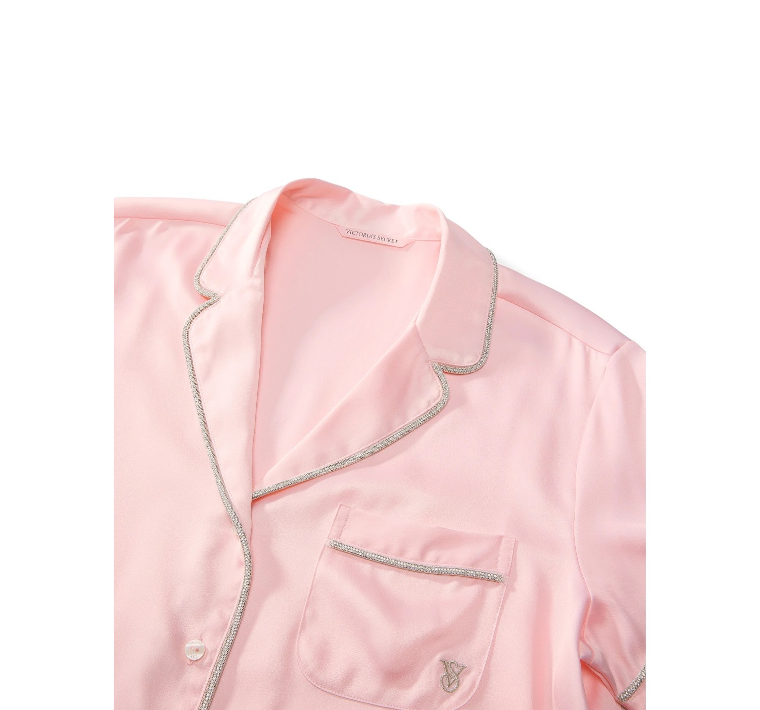 Пижама Signature Satin Shine Short Pajama Set Angel Pink