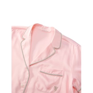 Пижама Signature Satin Shine Short Pajama Set Angel Pink