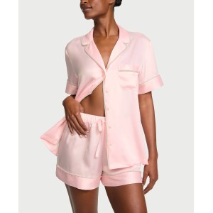 Пижама Signature Satin Shine Short Pajama Set Angel Pink