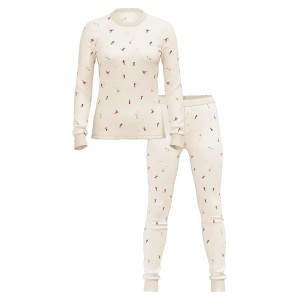 Пижама Thermal Long Pyjama Set Coconut White Skiers