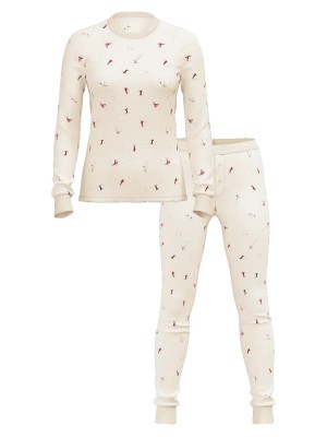 Пижама Thermal Long Pyjama Set Coconut White Skiers