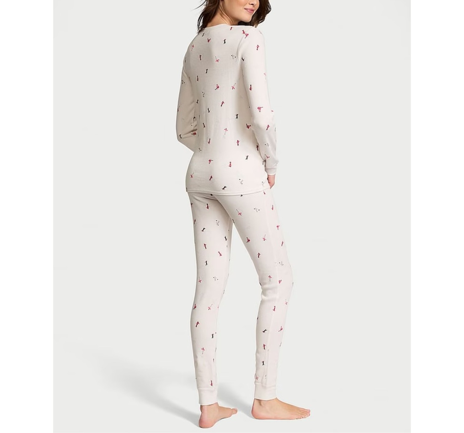 Пижама Thermal Long Pyjama Set Coconut White Skiers