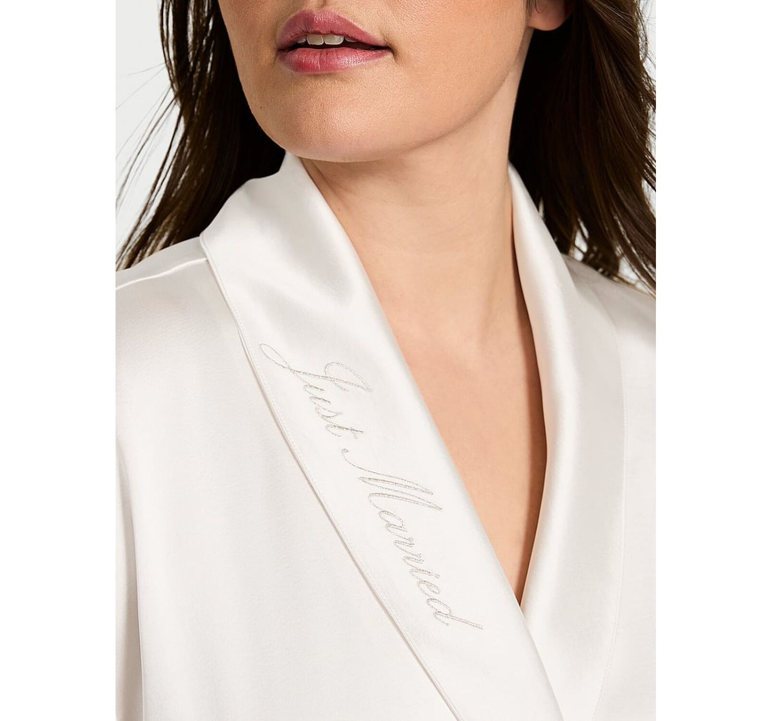 Халат невесты Luxe Satin Long Robe Just Married