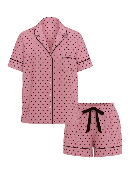 Піжама Cotton Flannel Short Pajama Set Aspirin Dot Yd