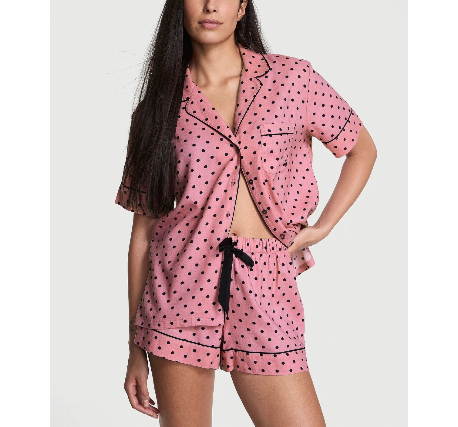 Піжама Cotton Flannel Short Pajama Set Aspirin Dot Yd