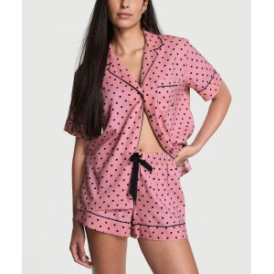 Піжама Cotton Flannel Short Pajama Set Aspirin Dot Yd