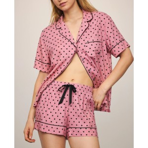 Піжама Cotton Flannel Short Pajama Set Aspirin Dot Yd