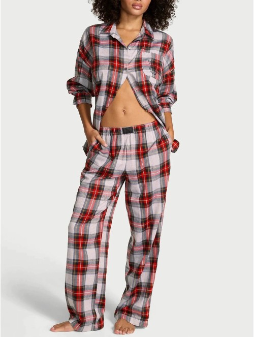 Пижама Modal-Cotton Long Pajama Set Plaid