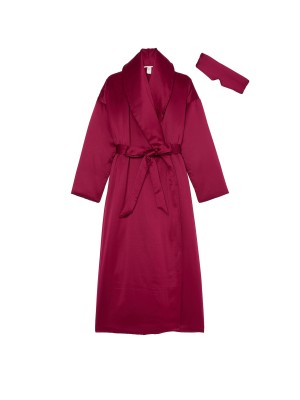 Халат + Маска для сна Dream Satin Duvet Robe & Eye Mask Set