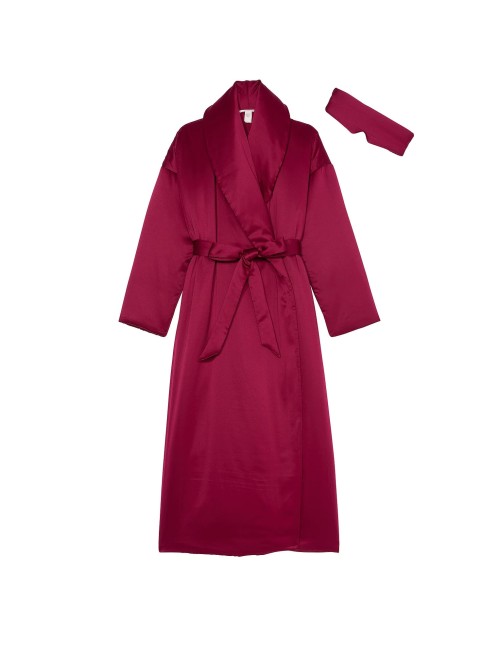 Халат + Маска для сна Dream Satin Duvet Robe & Eye Mask Set