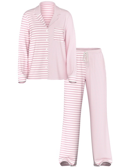 Пижама SoSoft Modal Long Pajama Set Yd Stripe