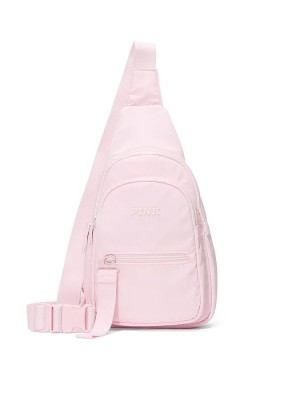 Сумка-бананка Nylon Sling Backpack Pink Tulip
