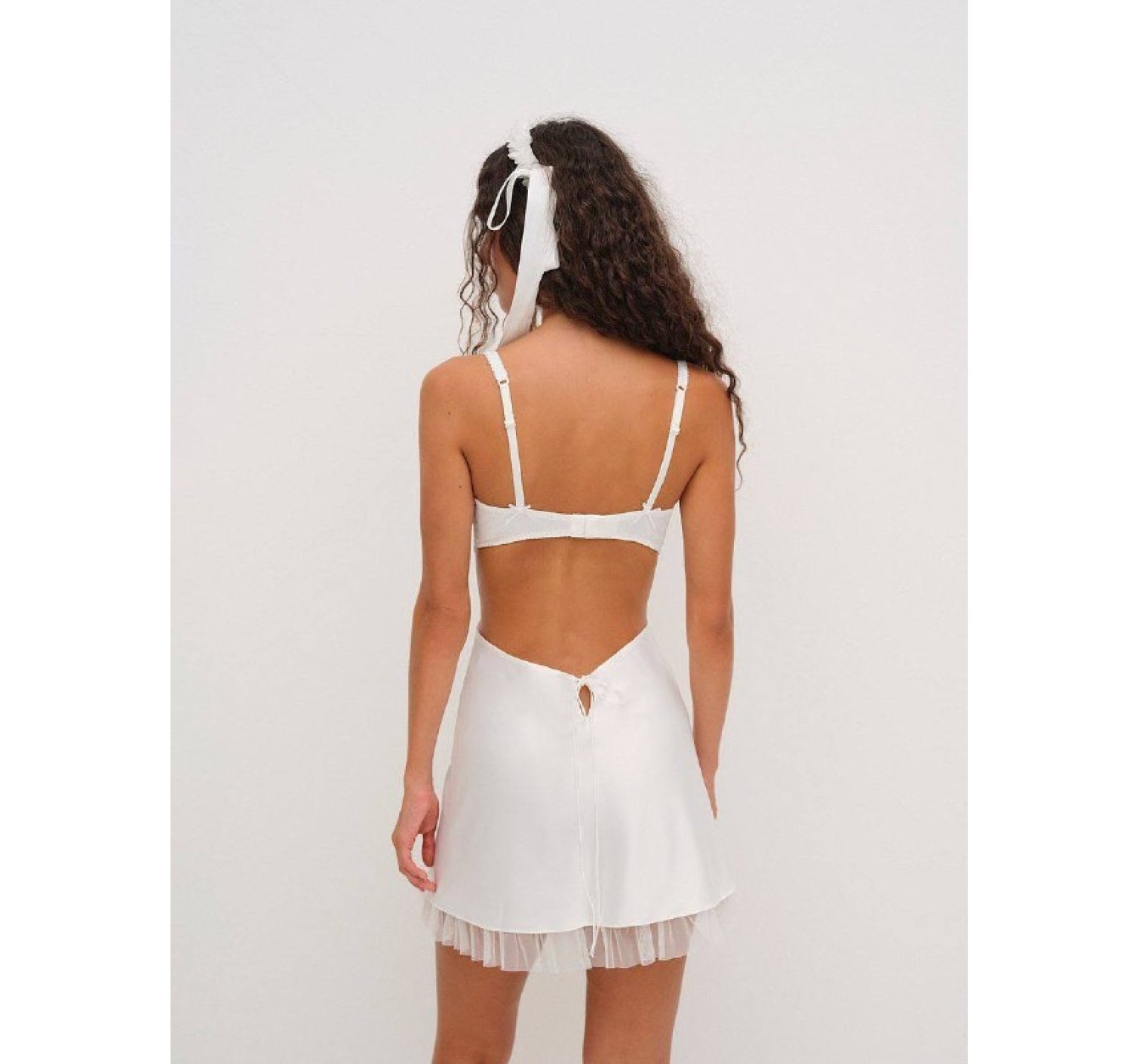 Пеньюар For Love & Lemons Blushing Blooms Mini Slip Dress