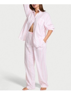 Пижама Modal-Cotton Long Pajama Set Pretty Blossom Stripes