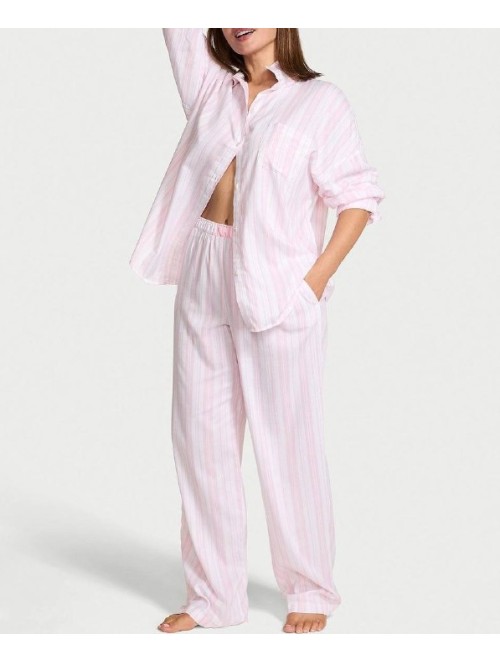 Пижама Modal-Cotton Long Pajama Set Pretty Blossom Stripes