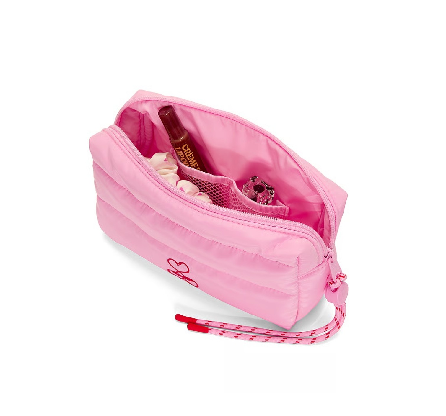 Косметичка Quilted Puﬀer Makeup Bag PINK