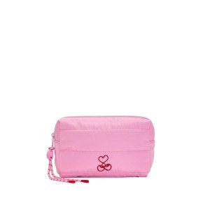 Косметичка Quilted Puﬀer Makeup Bag PINK