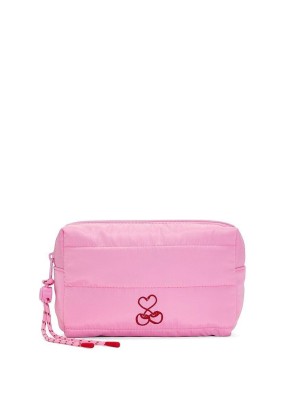 Косметичка Quilted Puﬀer Makeup Bag PINK