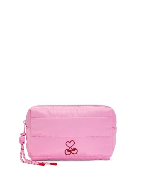 Косметичка Quilted Puﬀer Makeup Bag PINK