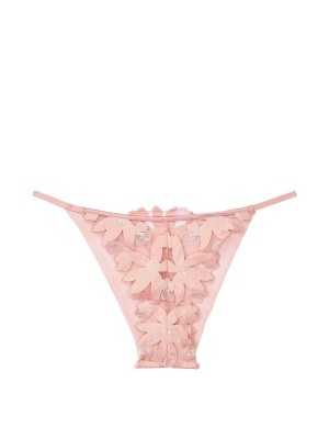 Трусики Floral Embroidered Brazilian panty