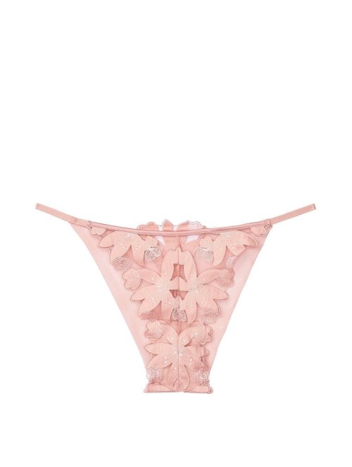 Трусики Floral Embroidered Brazilian panty