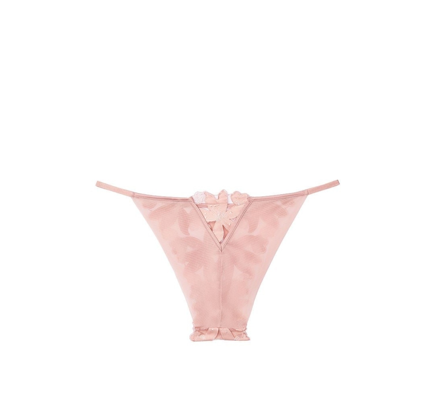 Трусики Floral Embroidered Brazilian panty